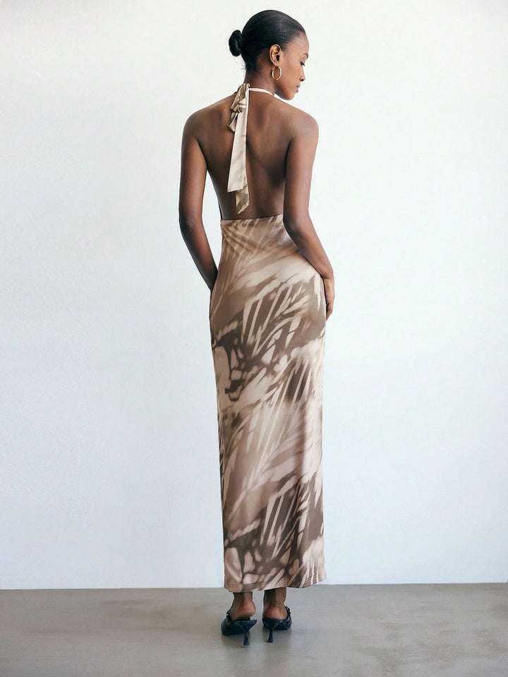 Rochie maxi SHEIN, maro