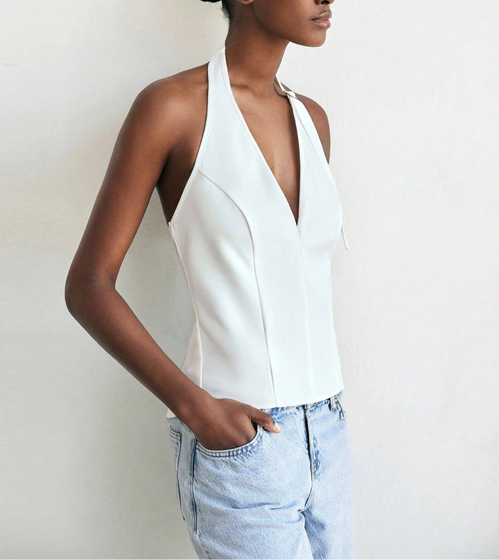 Top SHEIN, alb