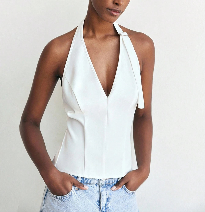 Top SHEIN, alb