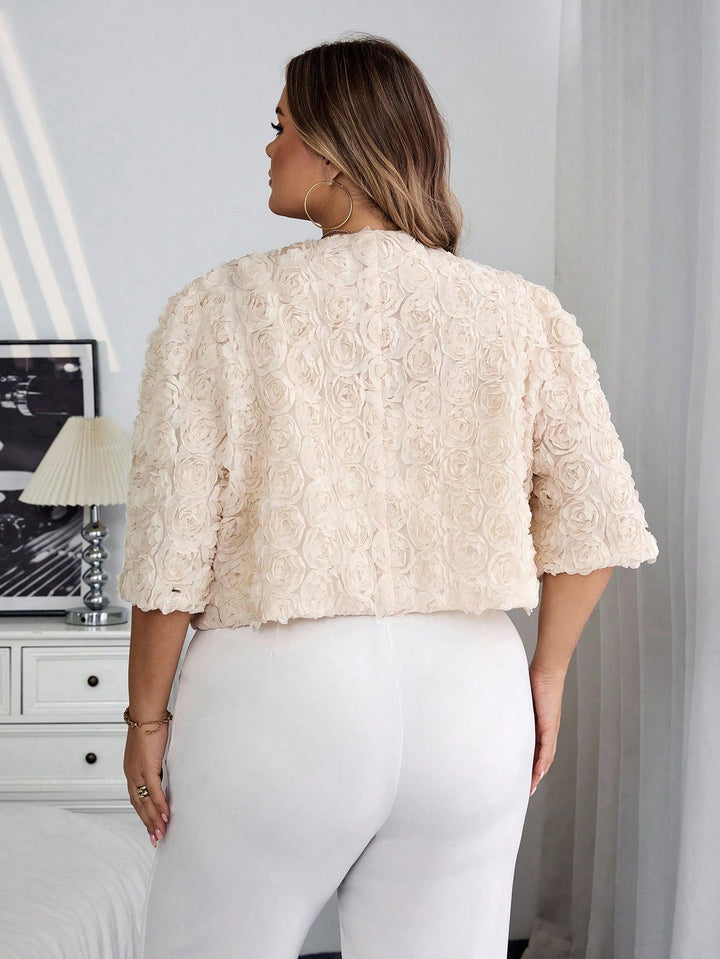 SHEIN short cream blazer