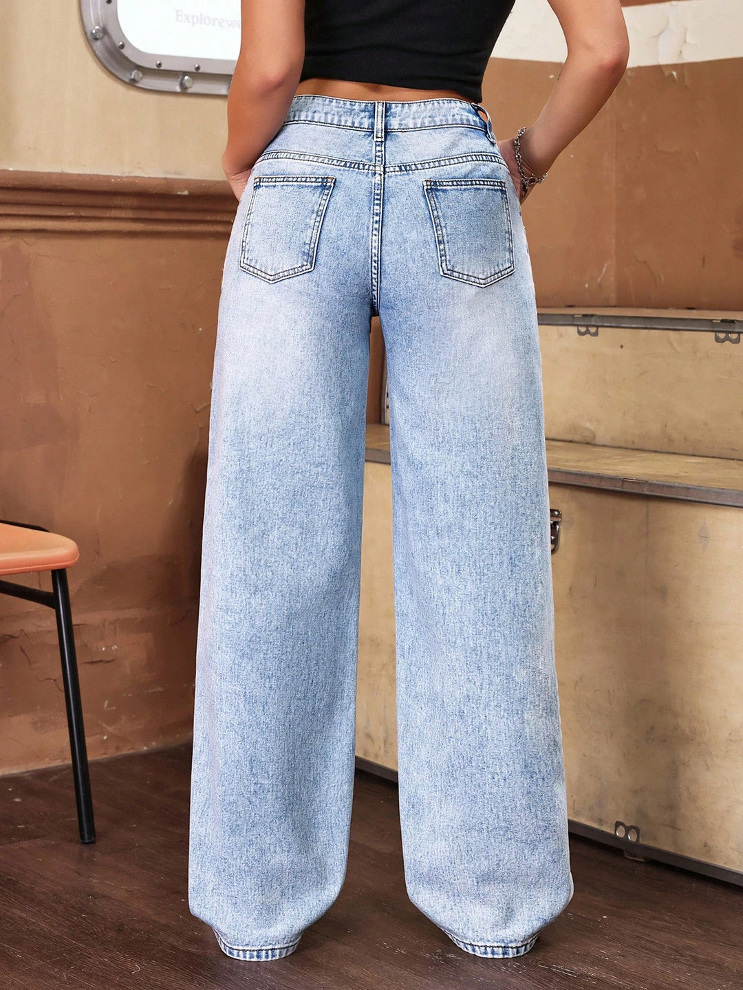 Jeans SHEIN, albastru