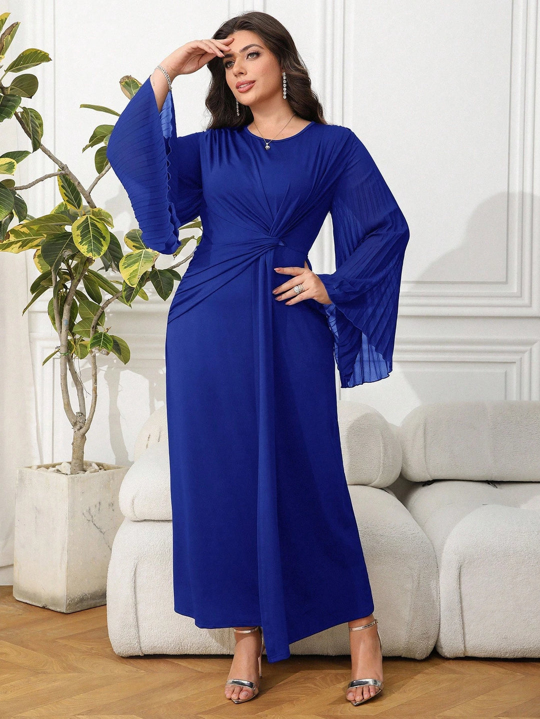 Rochie maxi SHEIN, albastru