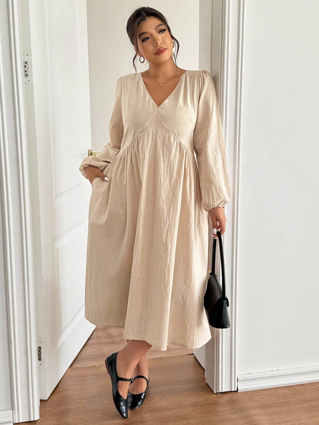 Rochie SHEIN, kaki