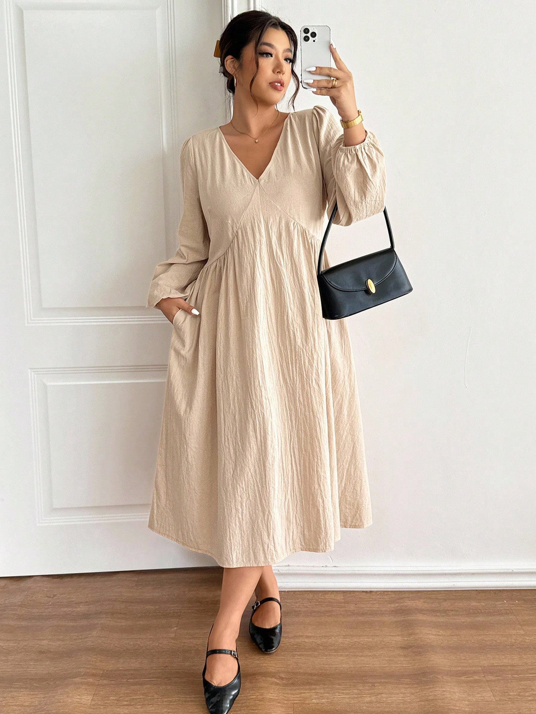 Rochie SHEIN, kaki