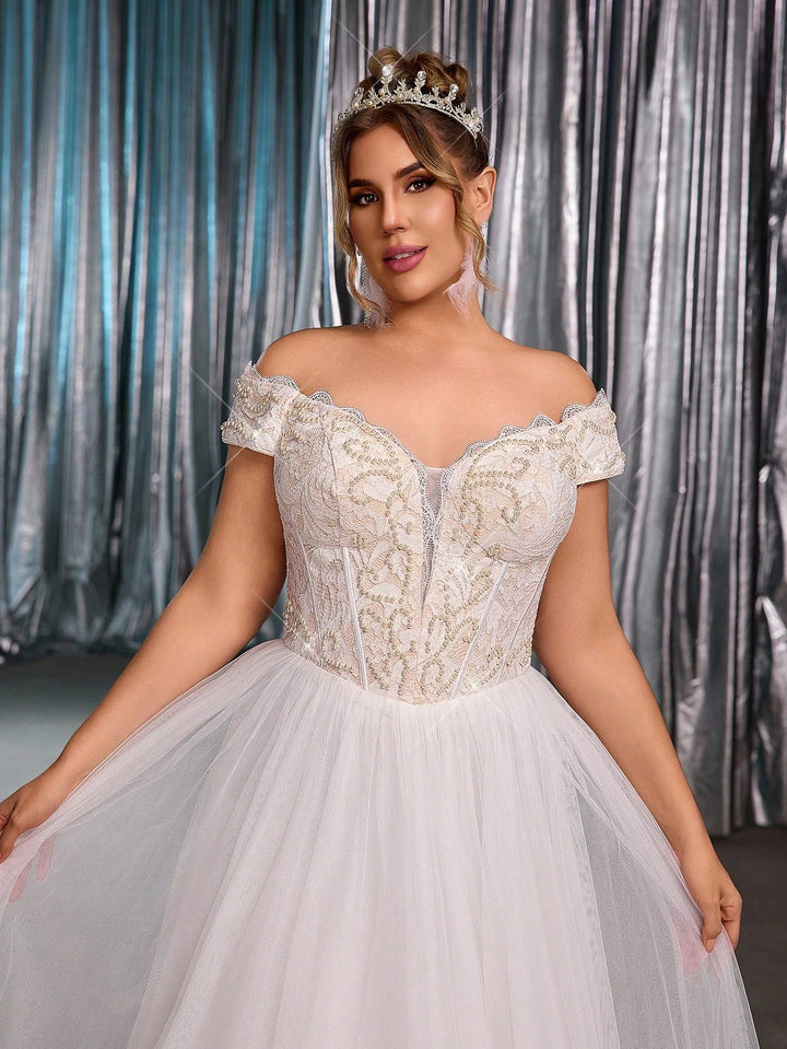 Rochie de mireasă SHEIN, alb
