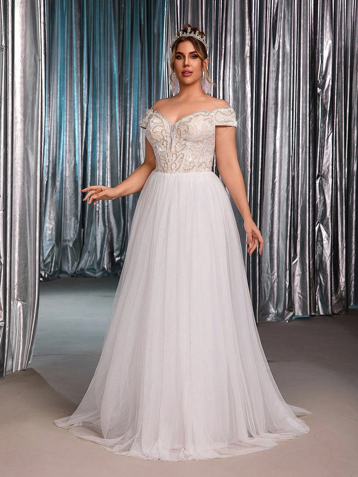 Rochie de mireasă SHEIN, alb