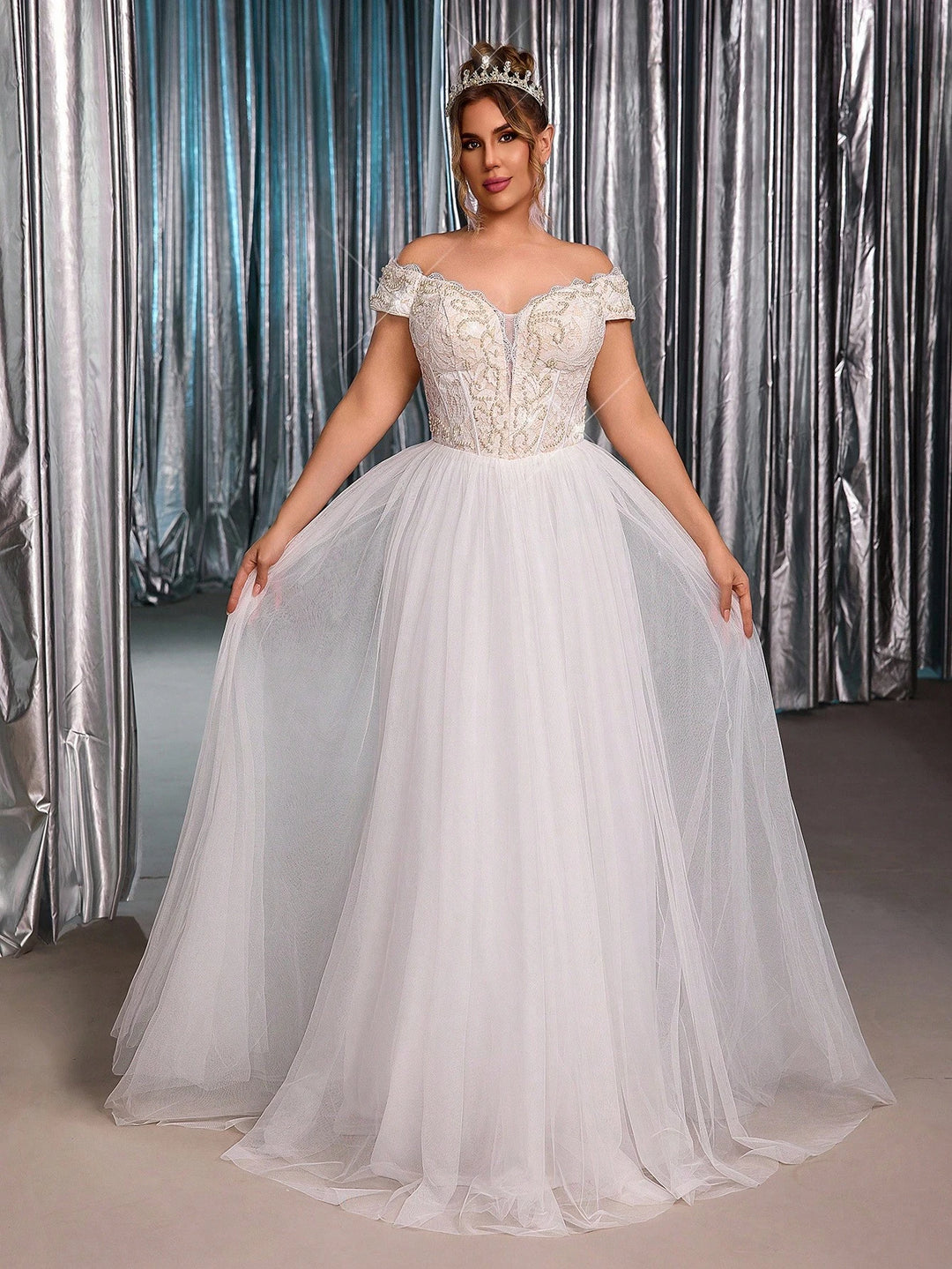 Rochie de mireasă SHEIN, alb