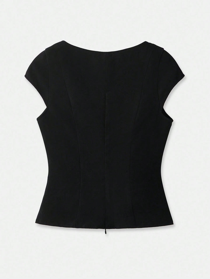 Top SHEIN, negru