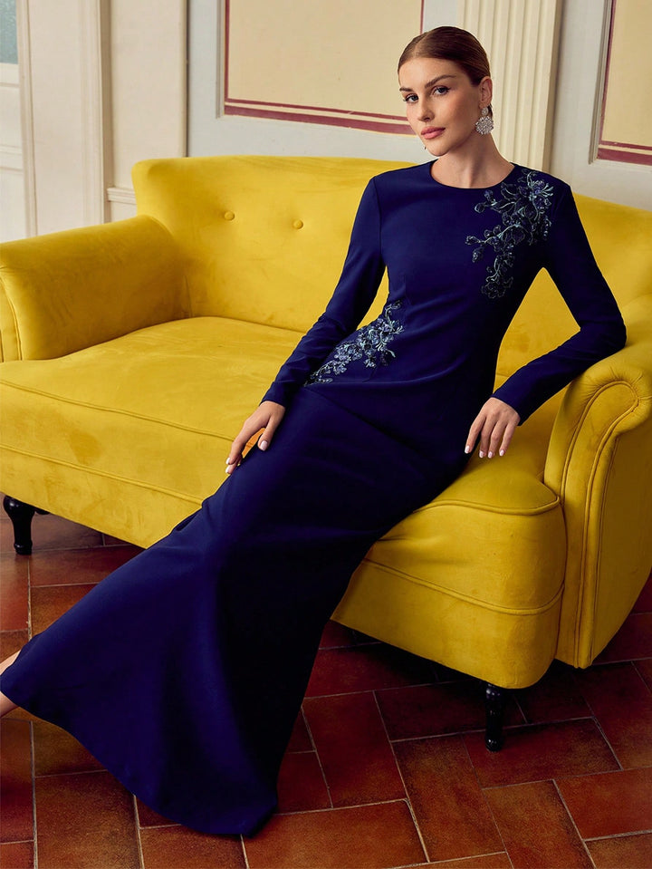Rochie maxi SHEIN, albastru