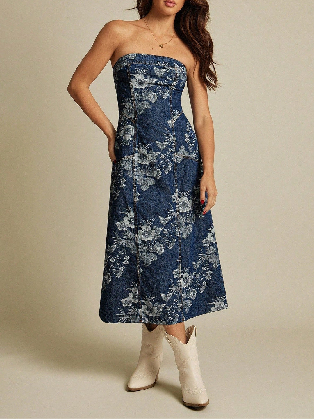 Rochie midi Shein, albastru