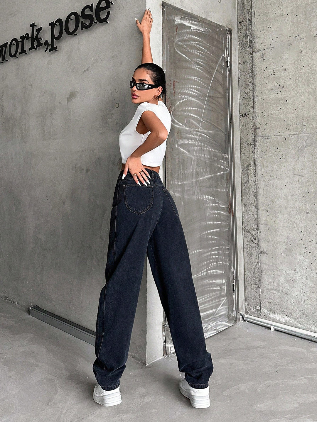 Jeans SHEIN, negru