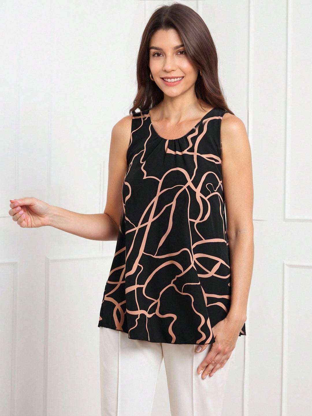 Tricou fără mâneci SHEIN, negru