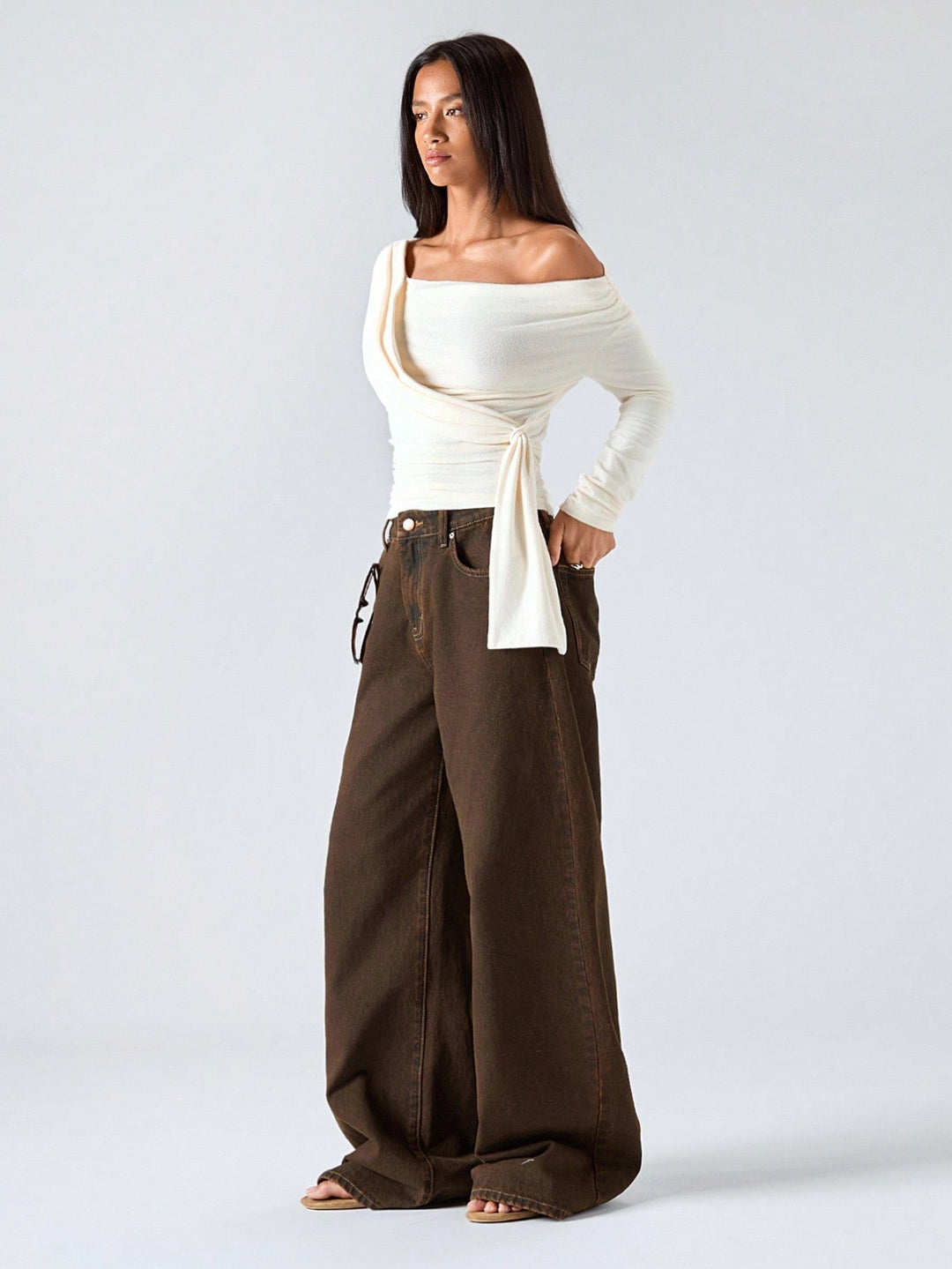 Tricou SHEIN, crem