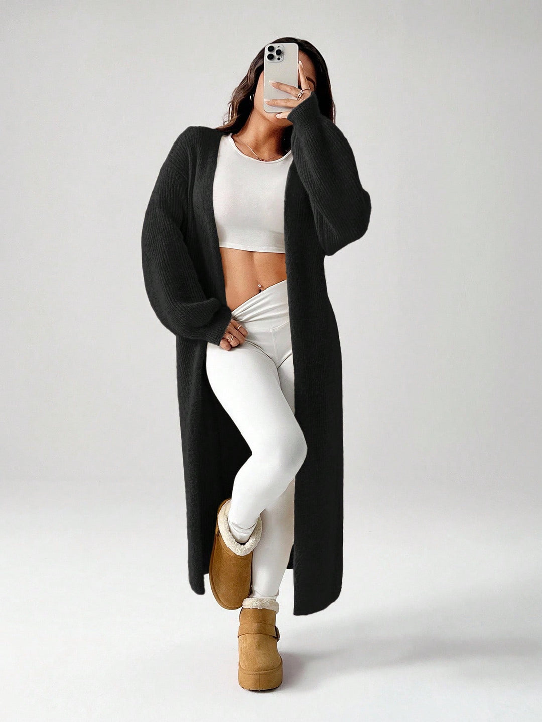 Cardigan SHEIN, negru