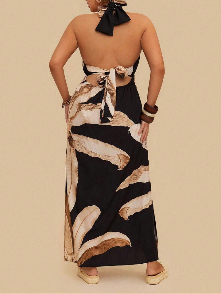 Rochie maxi Shein Curve+, negru