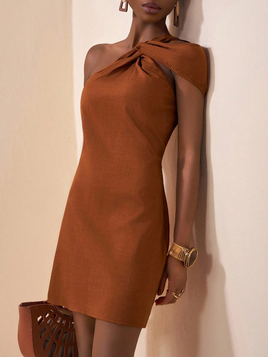 Rochie mini SHEIN, maro