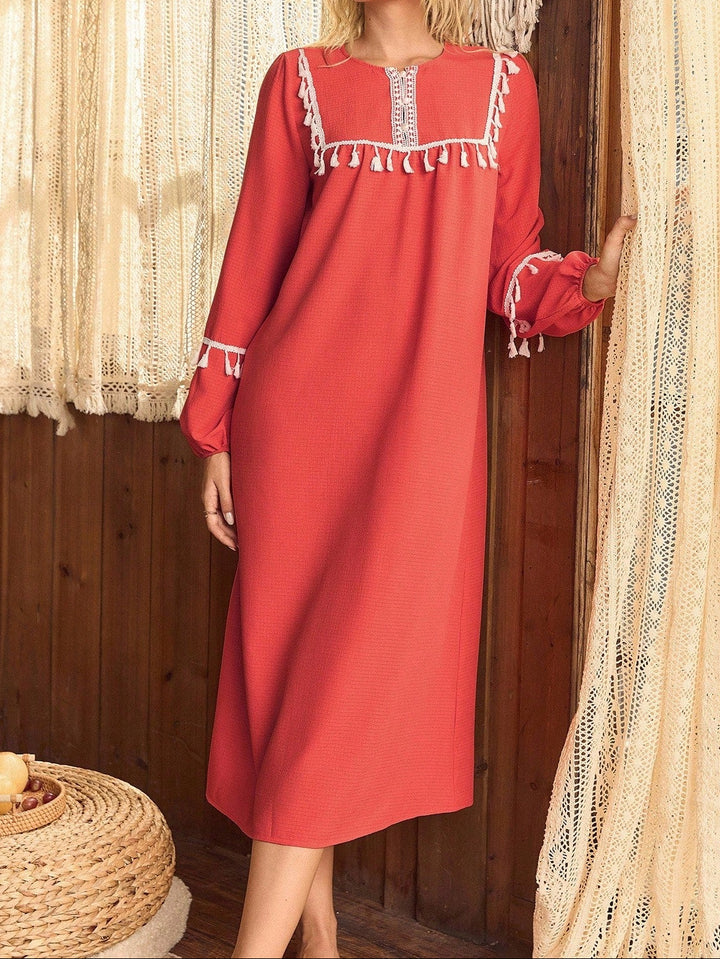 Rochie maxi SHEIN, portocaliu