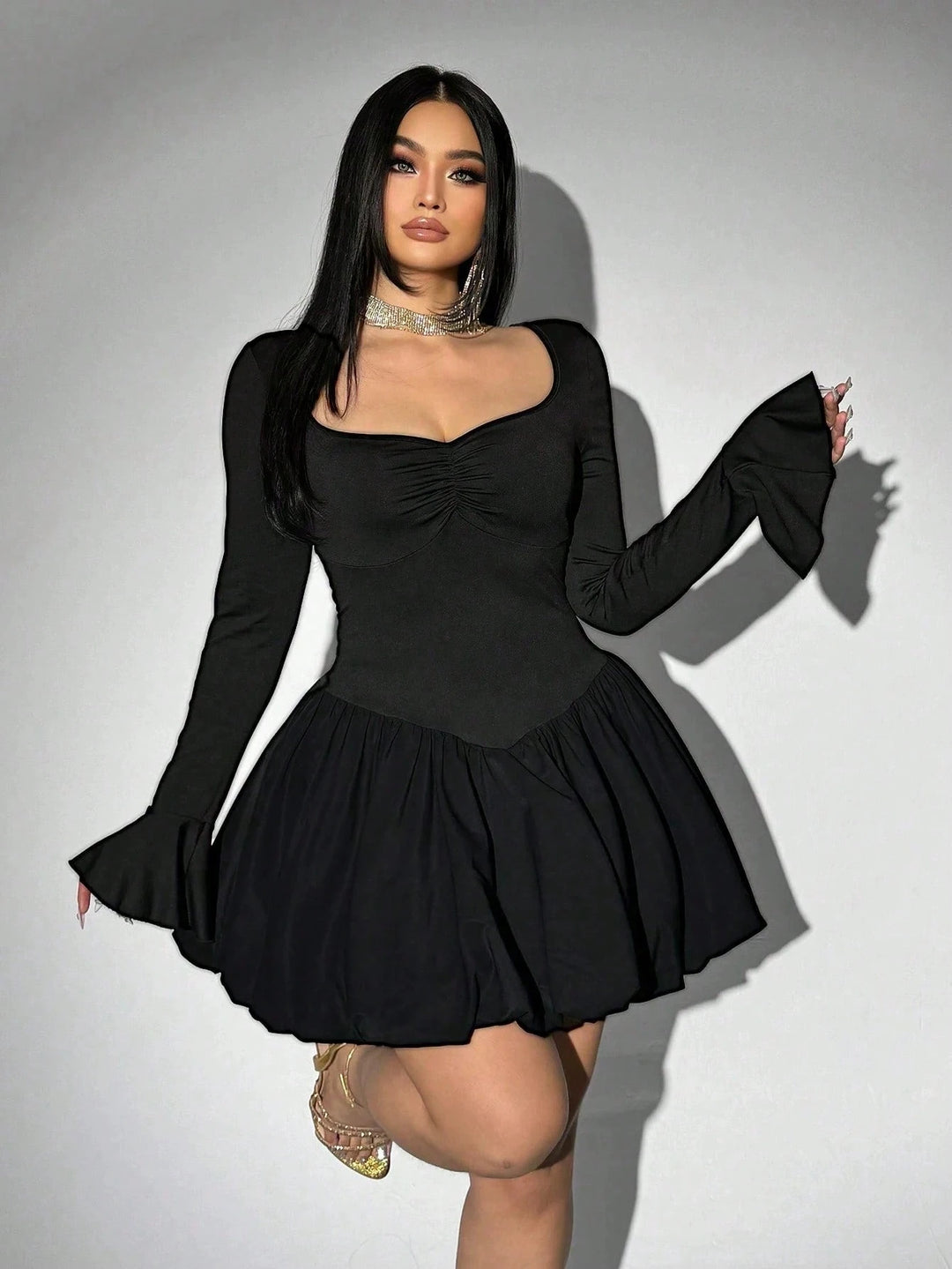 Rochie mini SHIEN, negru