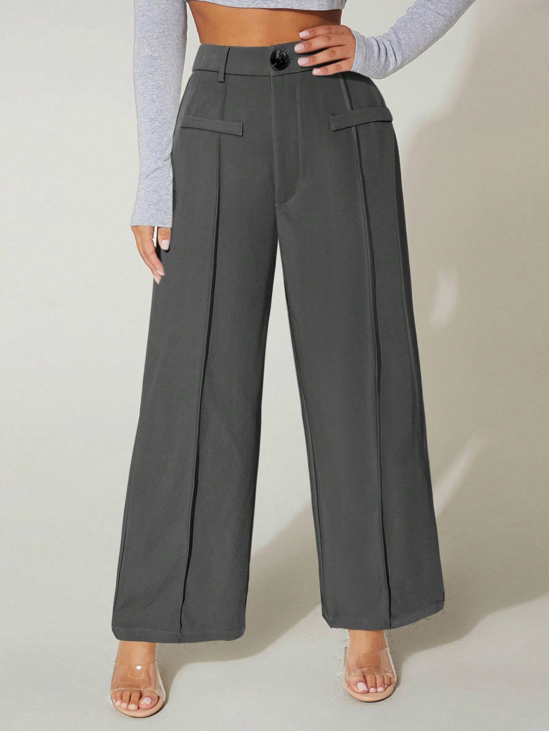 Pantaloni SHEIN, gri