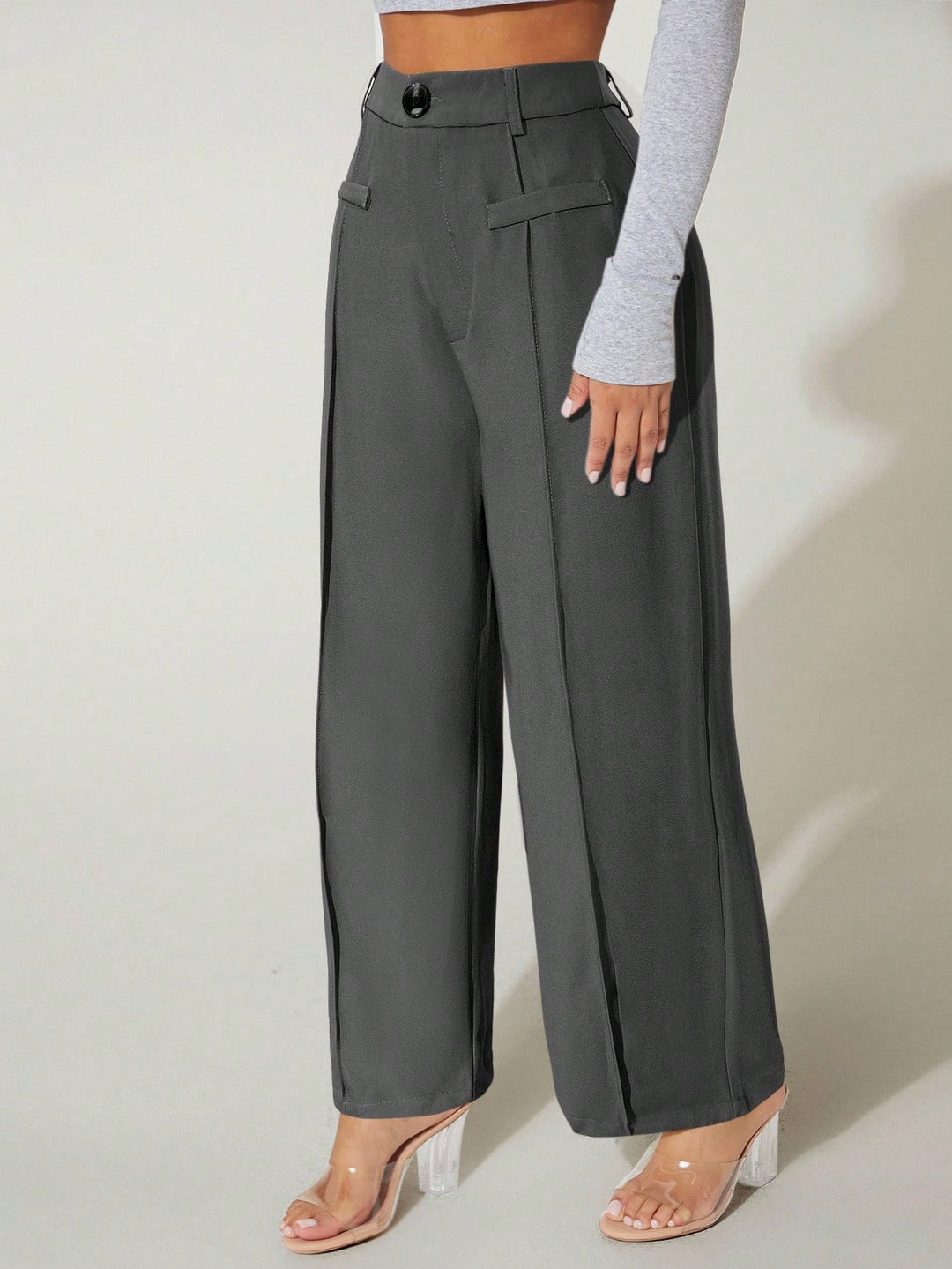 Pantaloni SHEIN, gri