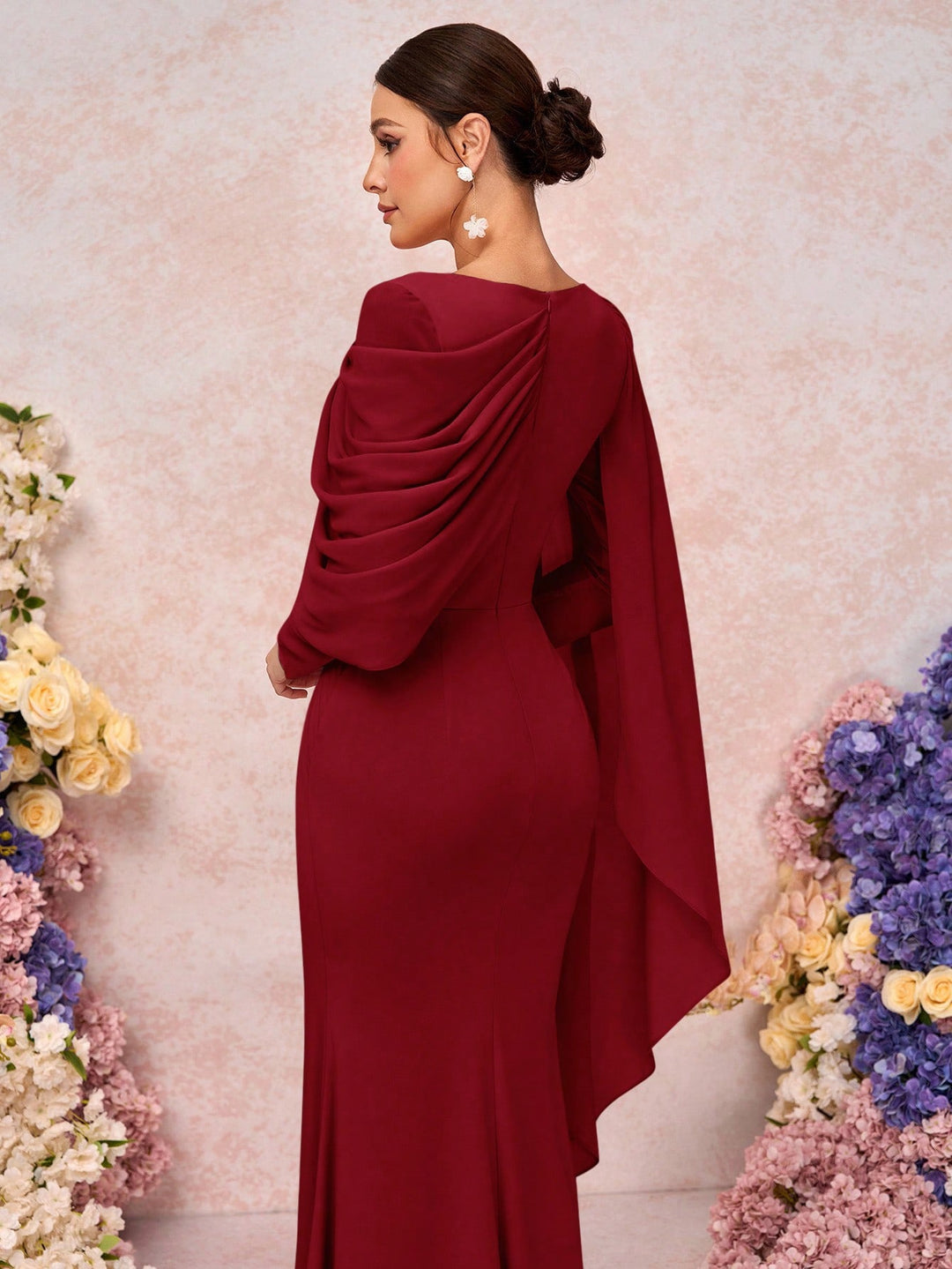 Rochie maxi SHEIN, vișiniu