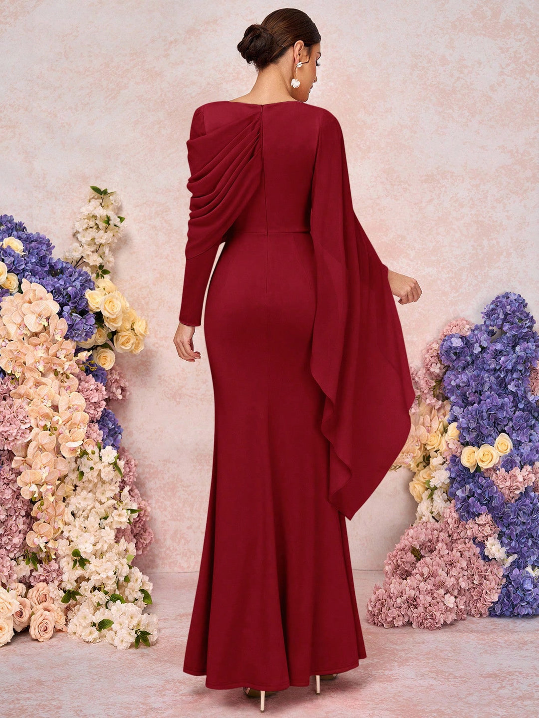 Rochie maxi SHEIN, vișiniu