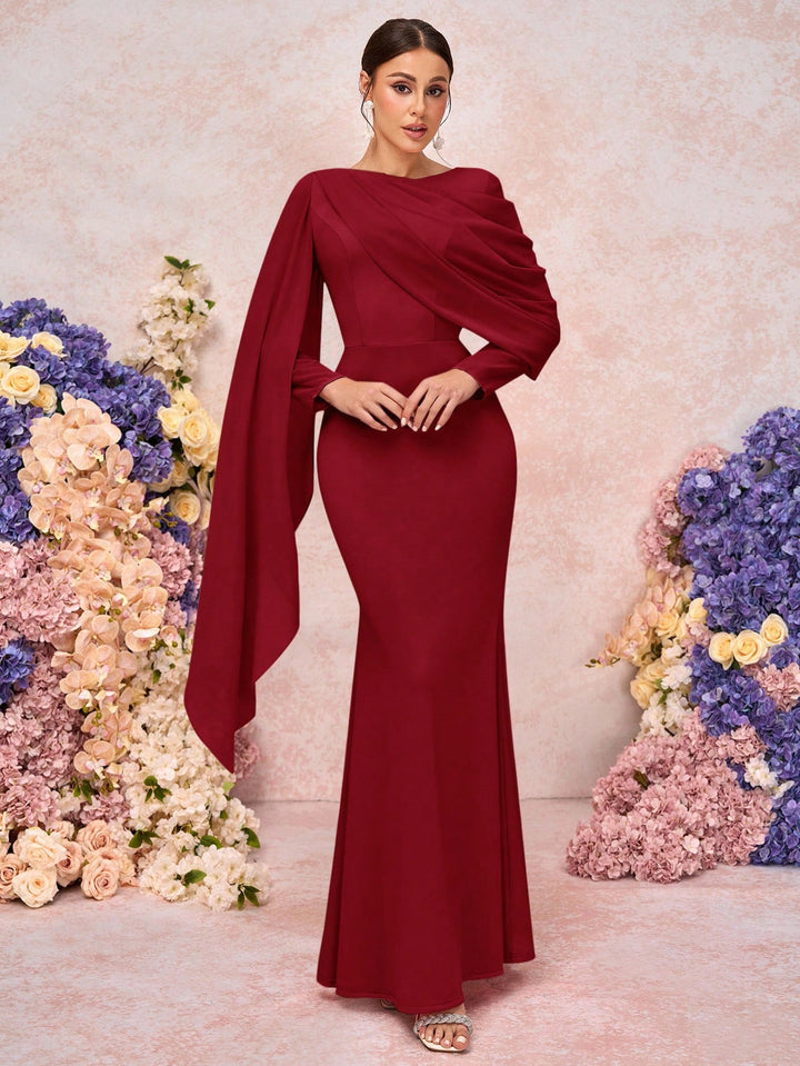 Rochie maxi SHEIN, vișiniu