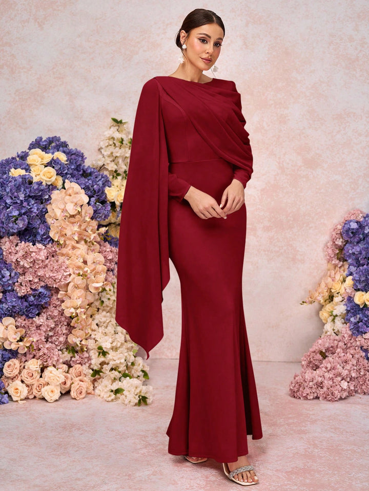 Rochie maxi SHEIN, vișiniu