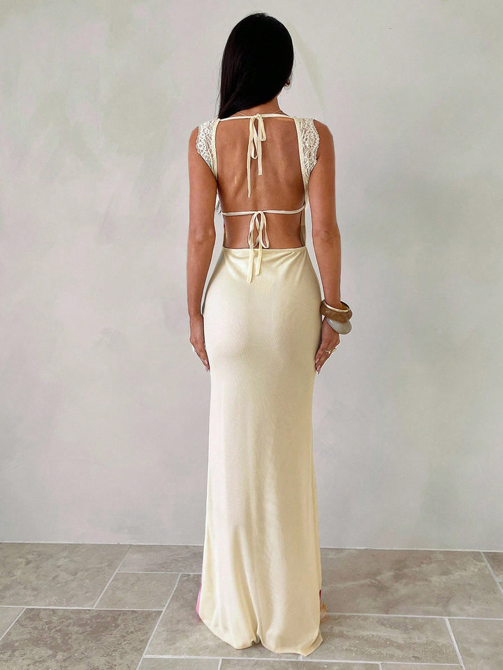 Rochie maxi SHEIN, galben