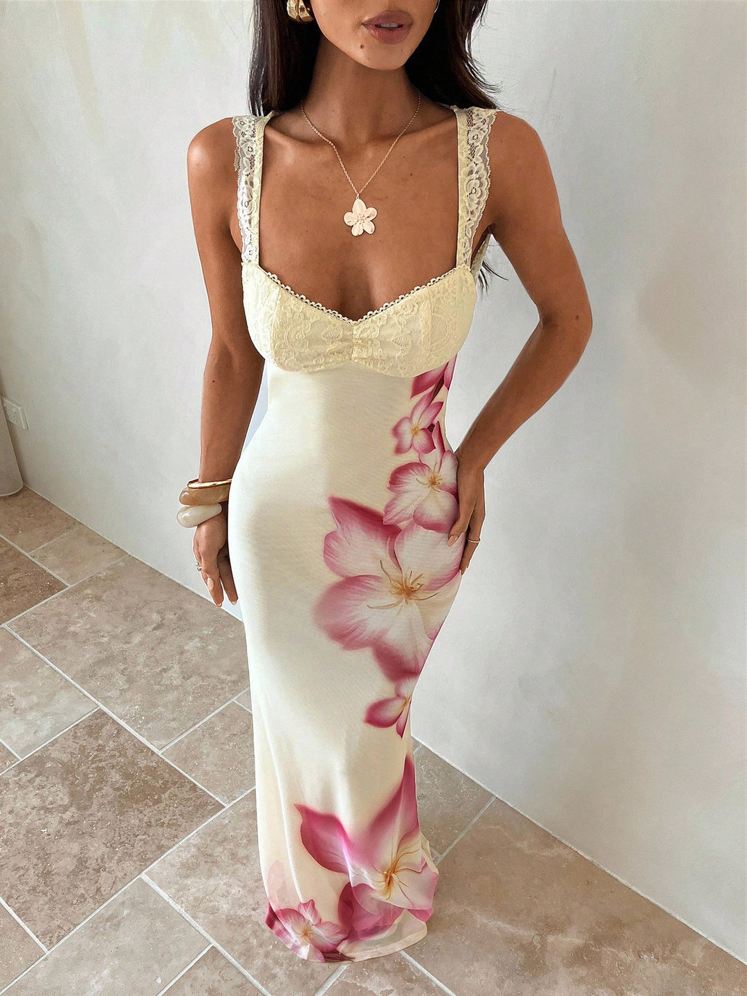 Rochie maxi SHEIN, galben