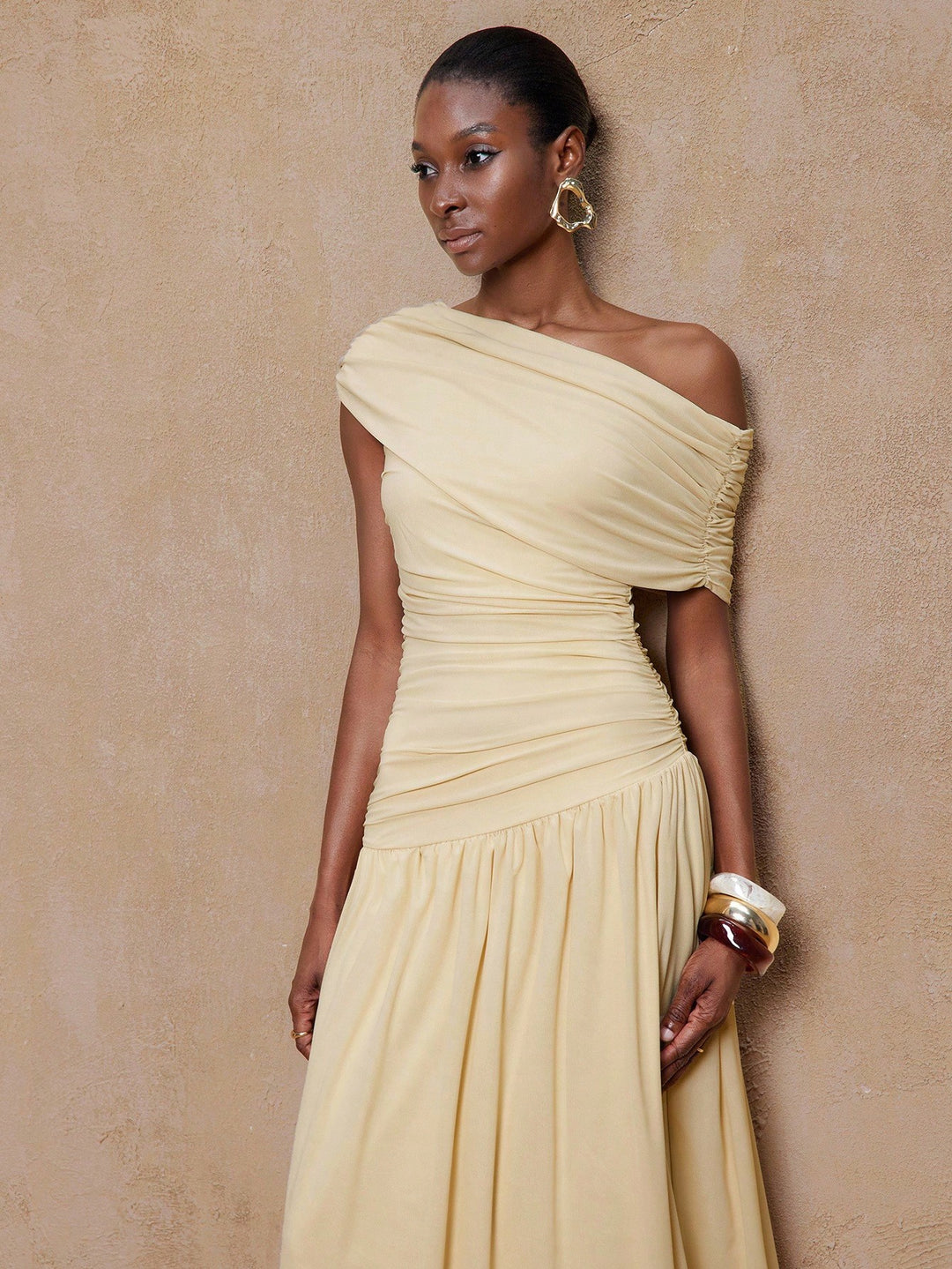 Rochie maxi SHEIN, portocaliu
