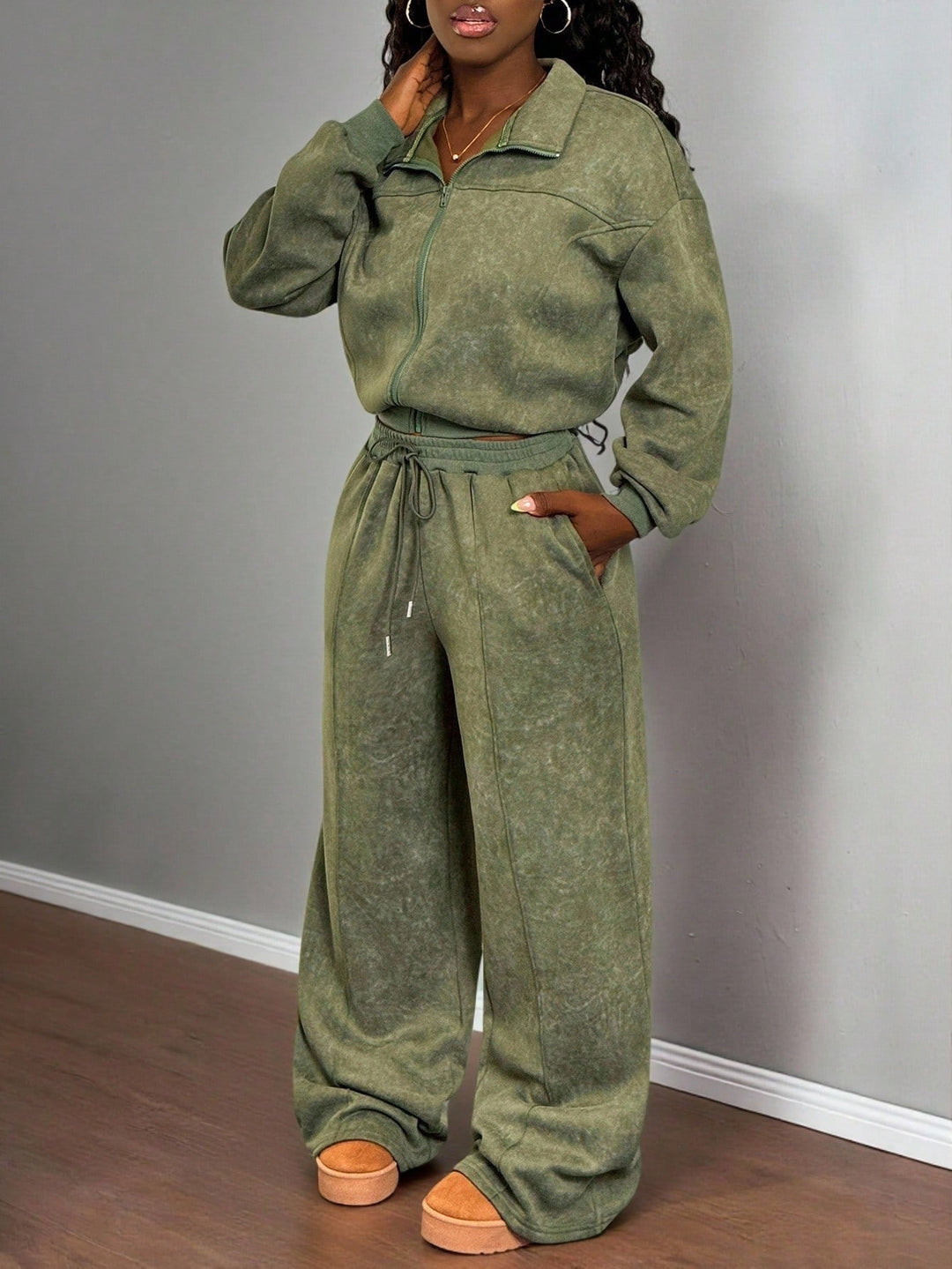 SHEIN szett, khaki