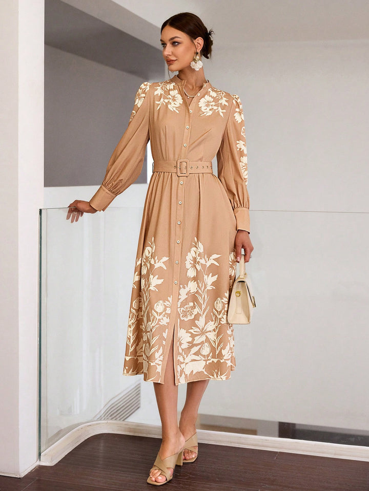 Rochie maxi SHEIN, kaki