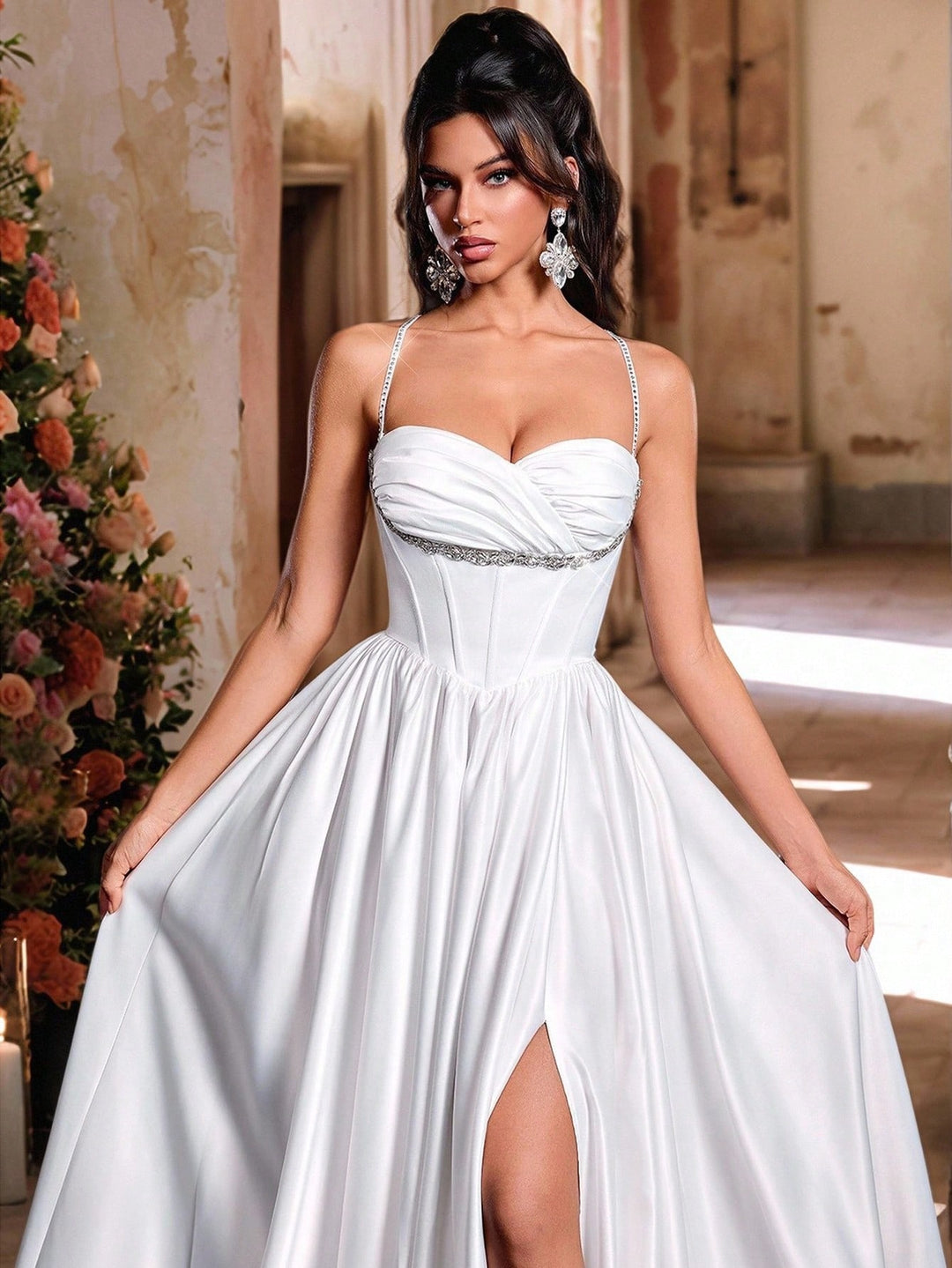 Rochie de mireasă SHEIN, alb