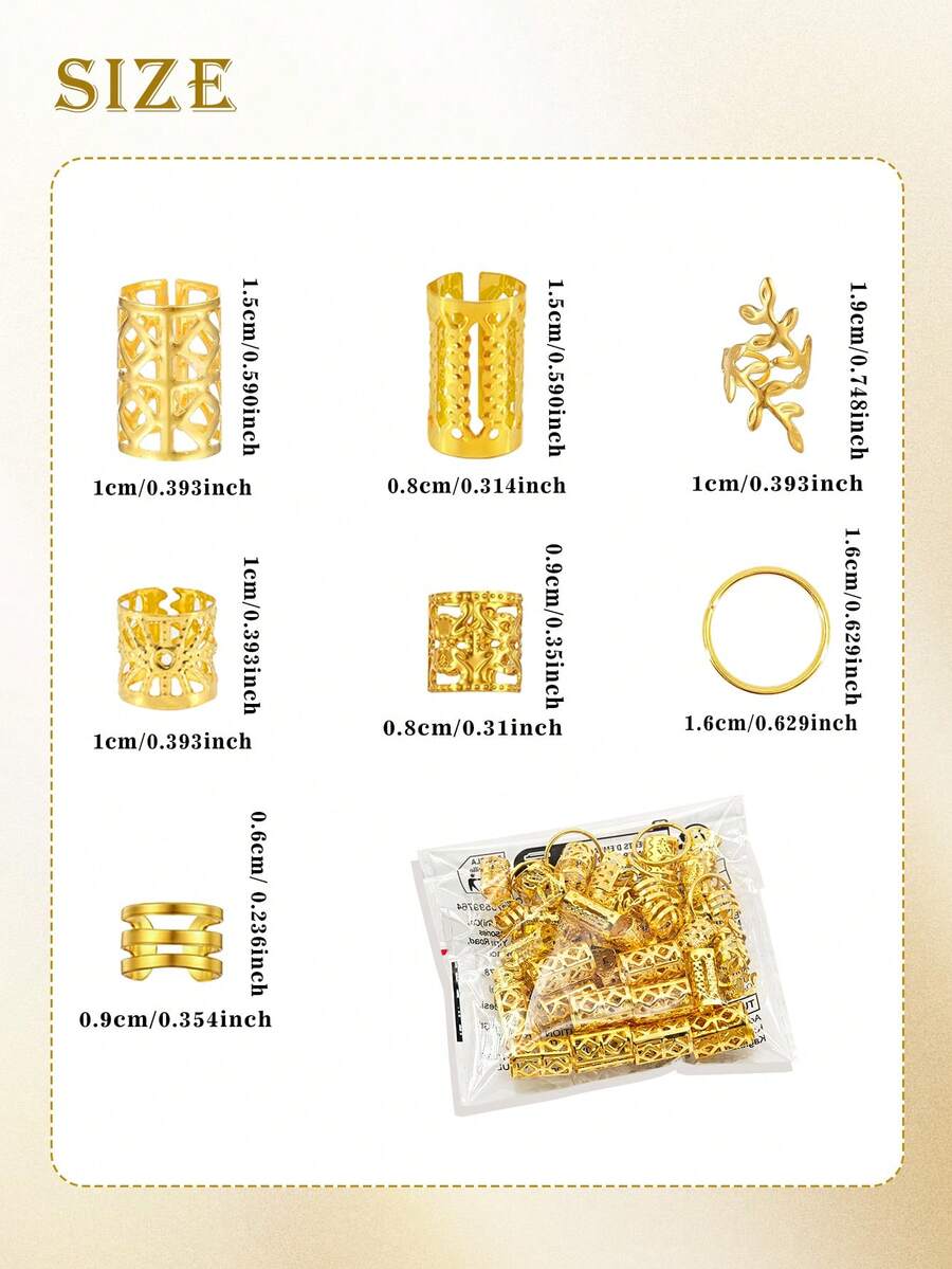 Set accesorii pentru păr SHEIN, auriu