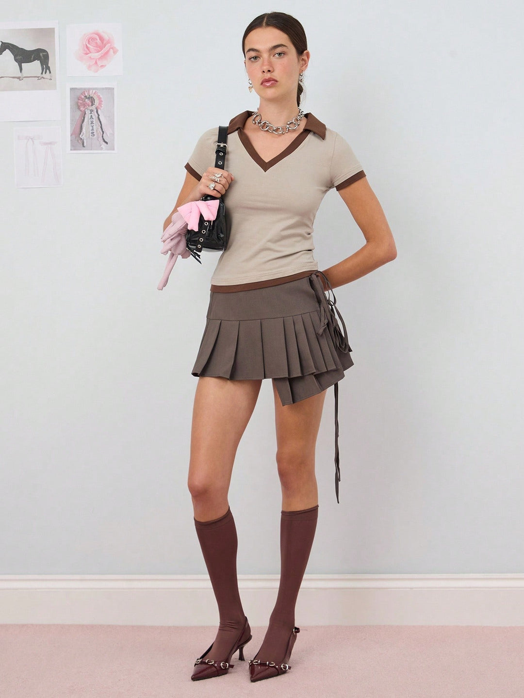 Tricou SHEIN, bej
