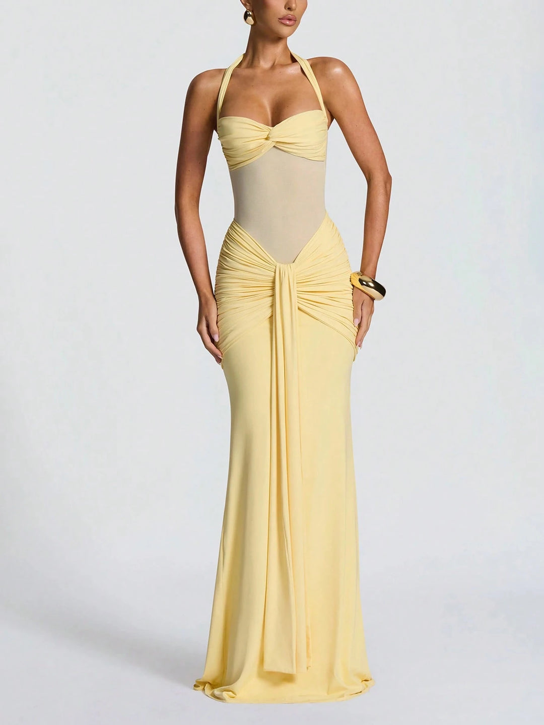 Rochie midi SHEIN, galben