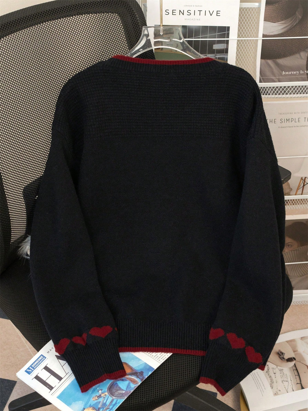 Pulover SHEIN, negru