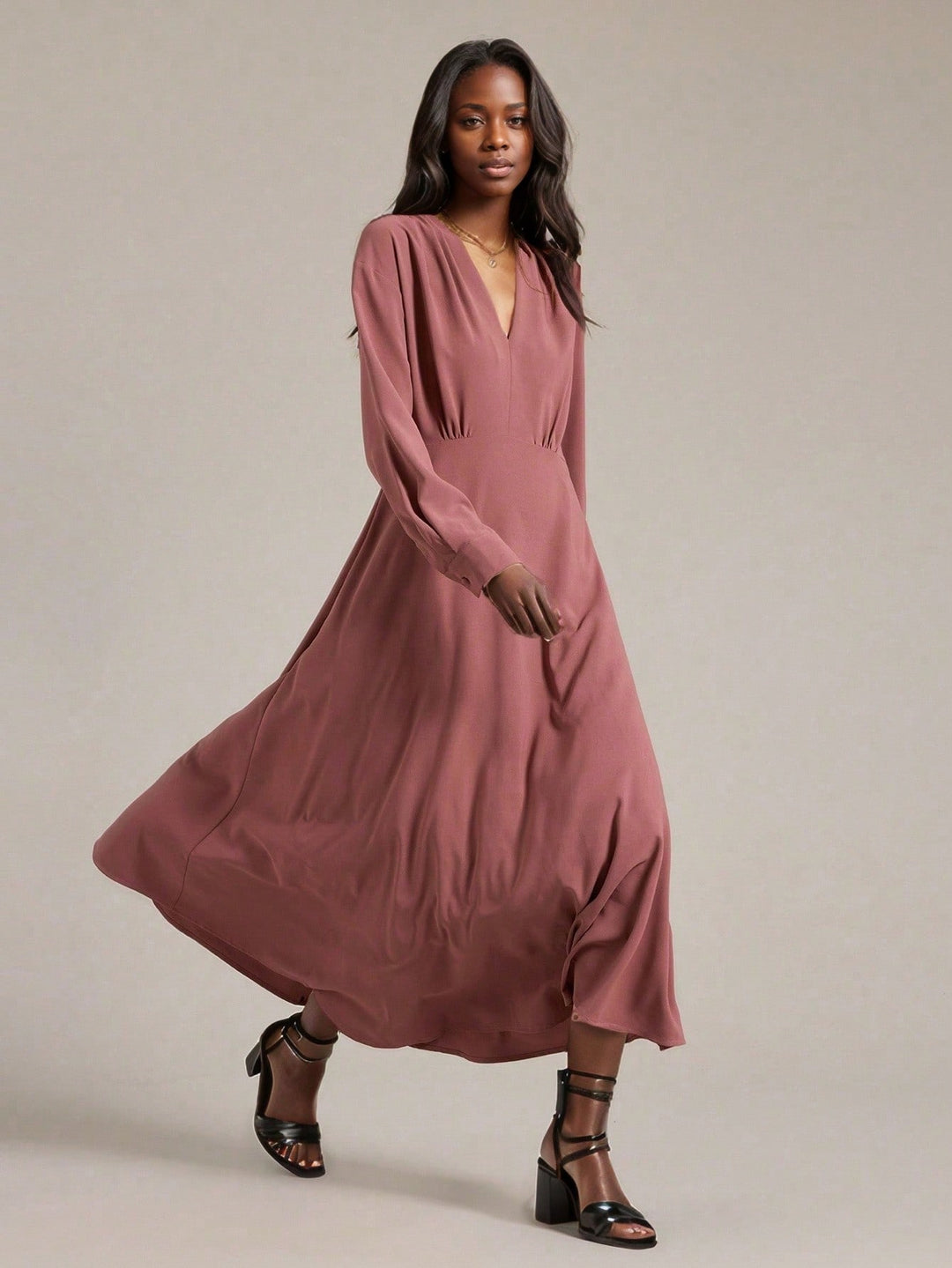 Rochie maxi SHEIN, roz