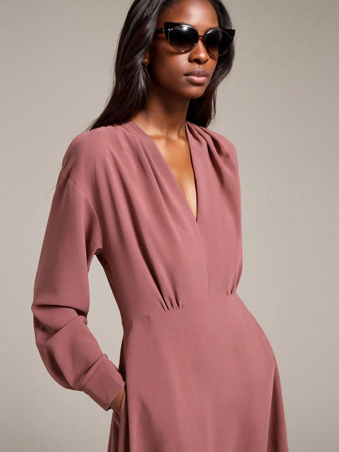 Rochie maxi SHEIN, roz