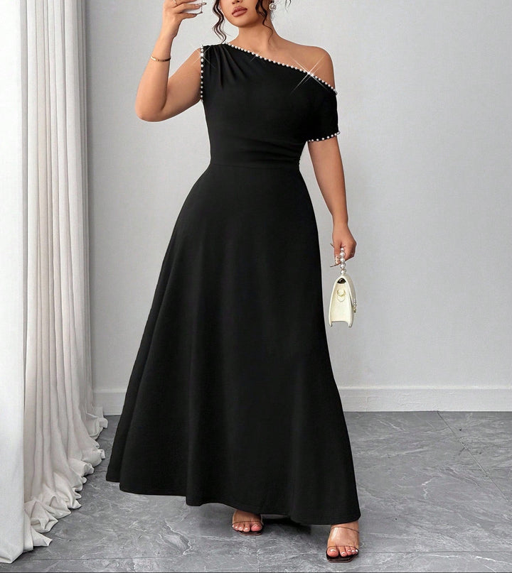 SHEIN maxi ruha, fekete