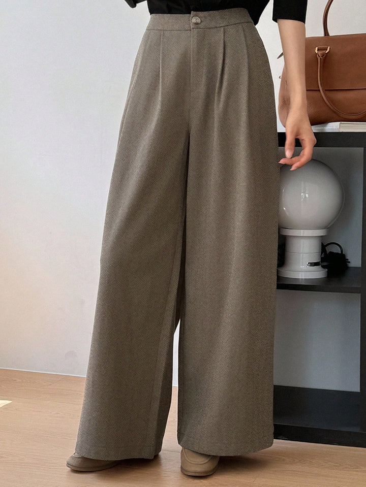 Pantaloni SHEIN, maro