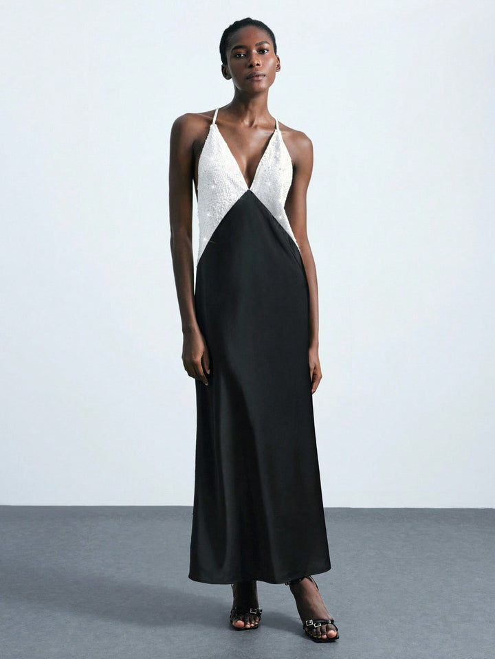 Rochie maxi SHEIN, mix culori