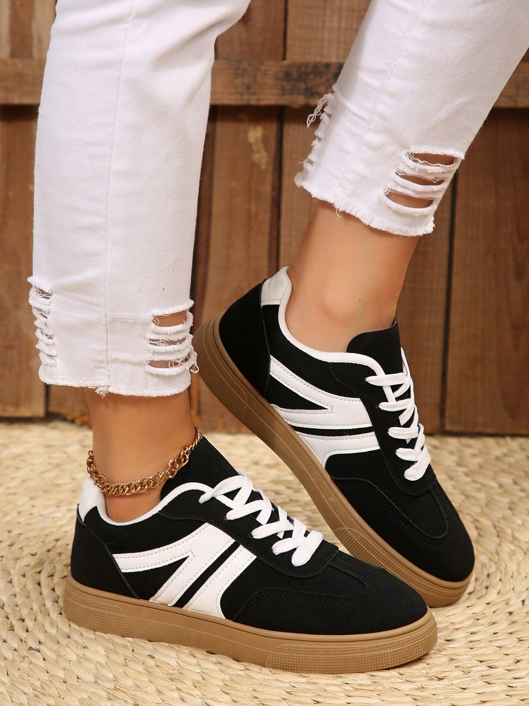 Pantofi sport SHEIN, negru