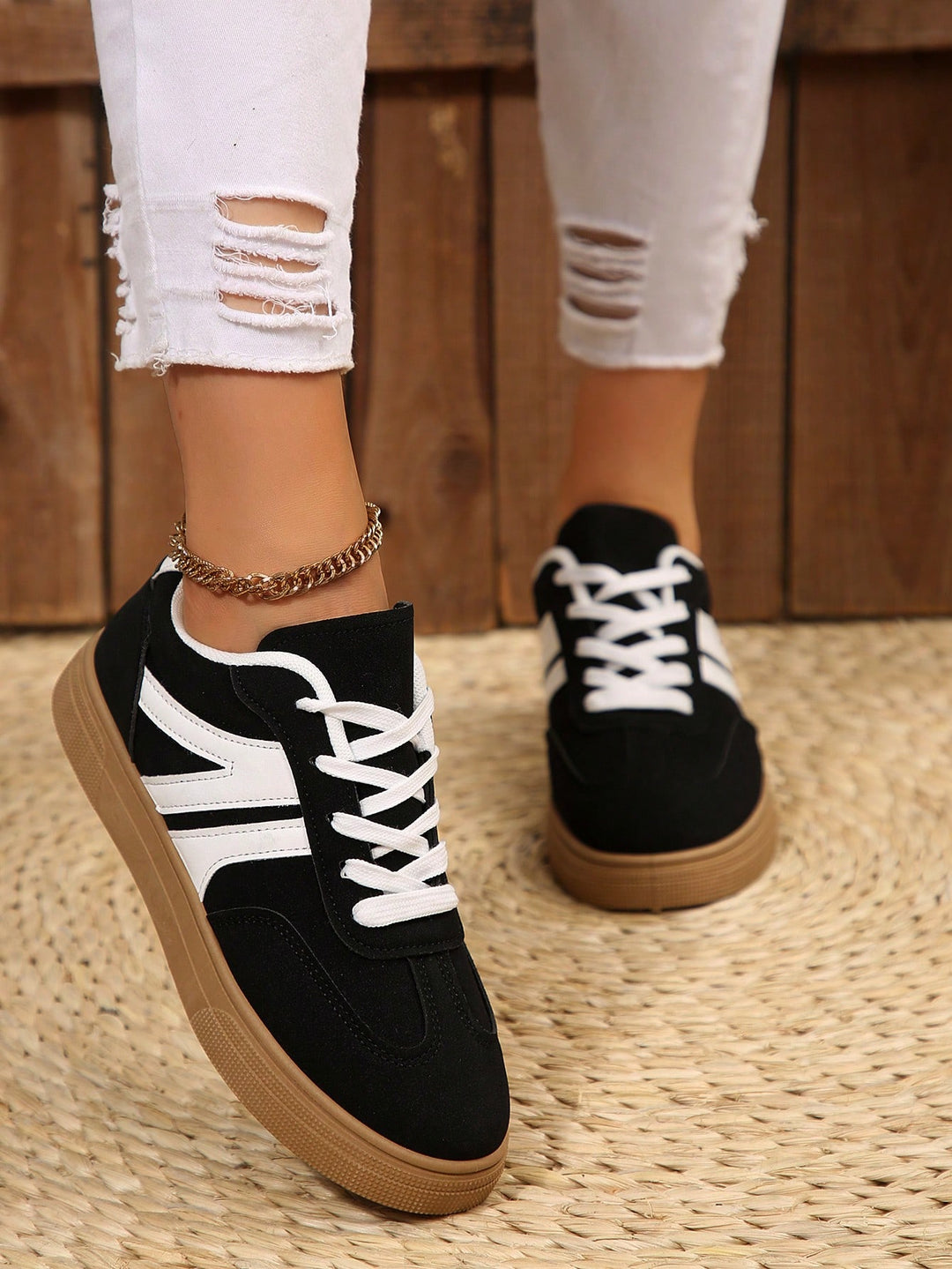 Pantofi sport SHEIN, negru