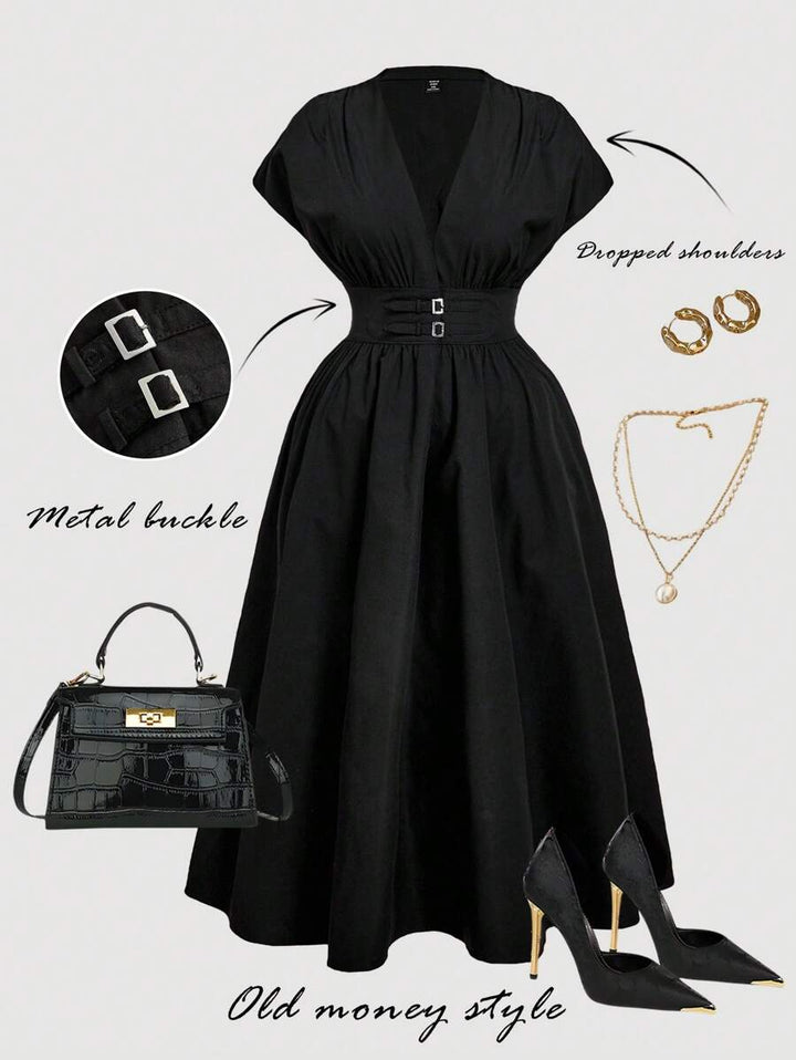Rochie midi SHEIN, negru