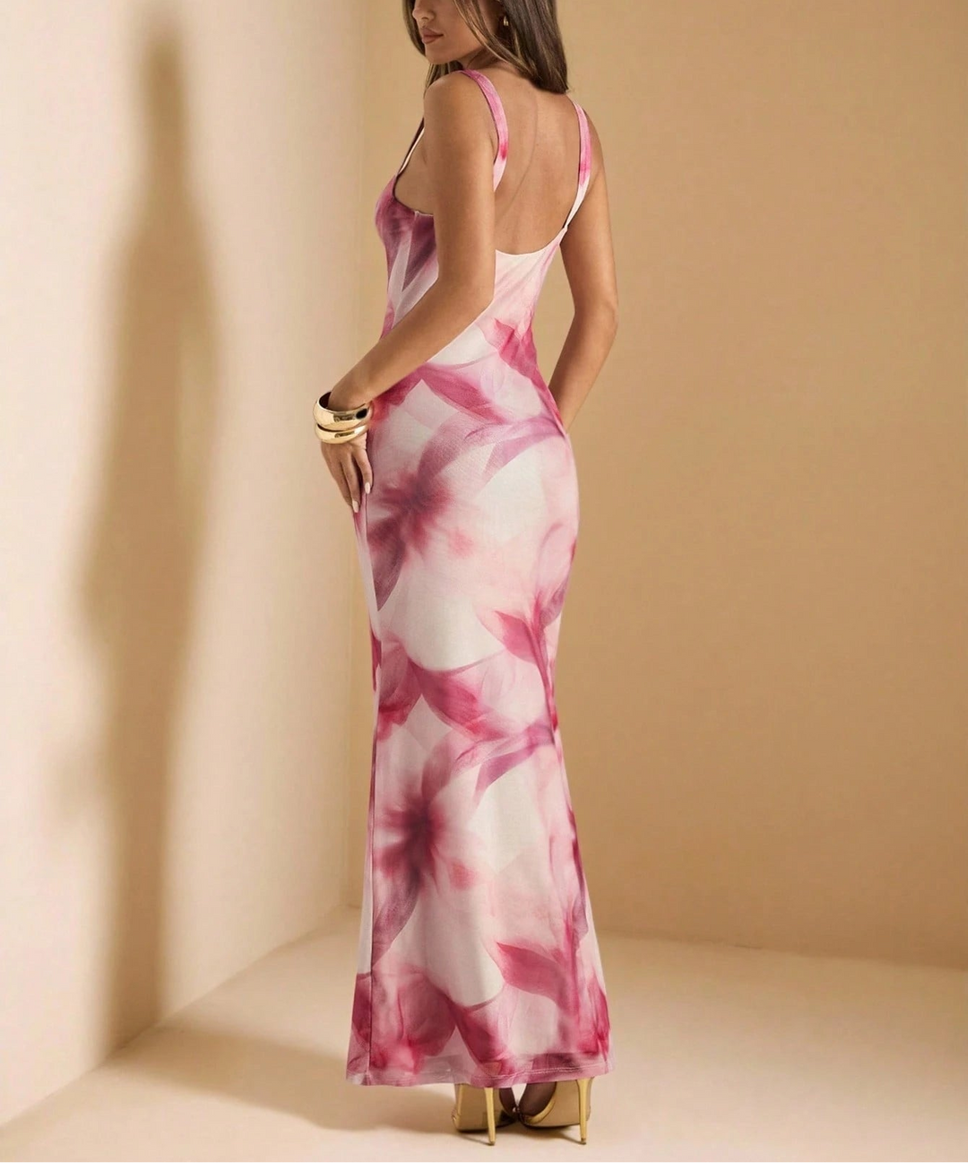 Rochie maxi Shein, mix culori