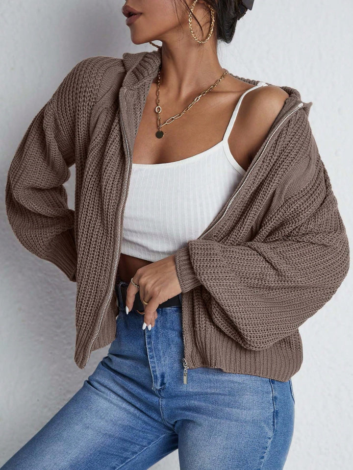 Cardigan SHEIN, maro
