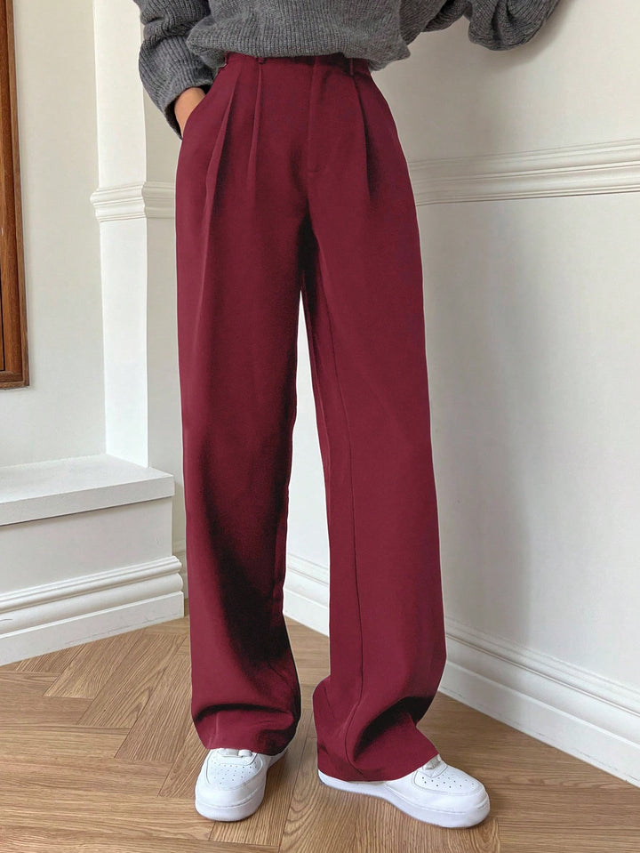 Pantalon SHEIN, vișiniu