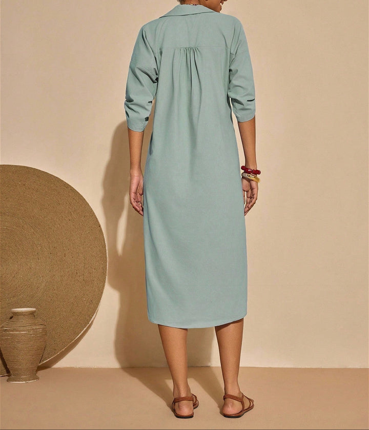 Rochie midi SHEIN, verde